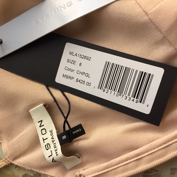 Halston Heritage Halter 3 Tier Evening Dress - Picture 6 of 6